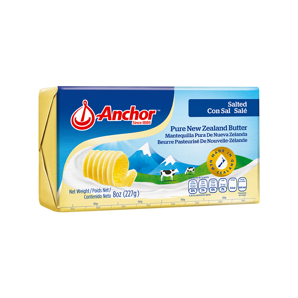 Mantequilla de Nueva Zelanda Anchor Con Sal 227 g